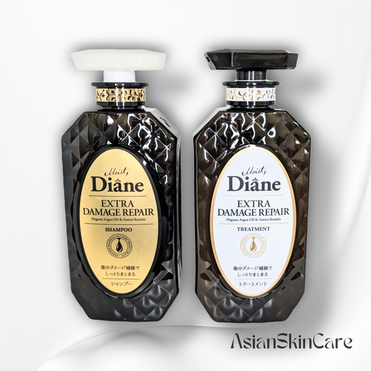 Diane - Set Shampooing et Après-Shampooing Réparateur Cheveux Abîmés - Parfum Floral & Fruits Rouges (450 ml) x 2