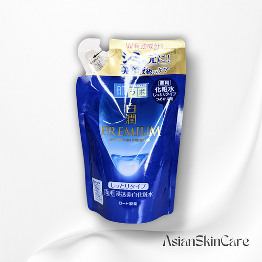 Hada Labo Shirojyun Premium Medicated Whitening Lotion - Refill - 170 ml : Une lotion éclaircissante pour un teint uniforme et une peau hydratée