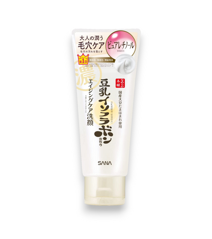 Nameraka Honpo Cleansing Face Wash - 150g : Un nettoyant visage pour peau mature, soin anti-âge et atténuation des rides