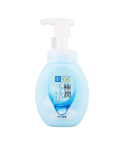 Nettoyant visage moussant à l'acide hyaluronique - Hada Labo Gokujyun Hyaluron Foaming Face Cleanser - 160ml : Une peau propre et hydratée